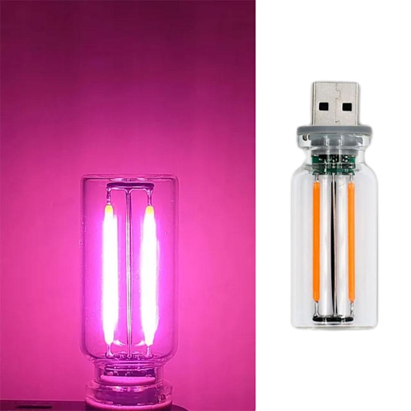 Touch Control LED Nattlampa - Mini USB-lampa med Flerfärgade Stämningsljus, Atmosfärsljus för Bil, Dimbar F 1pcs