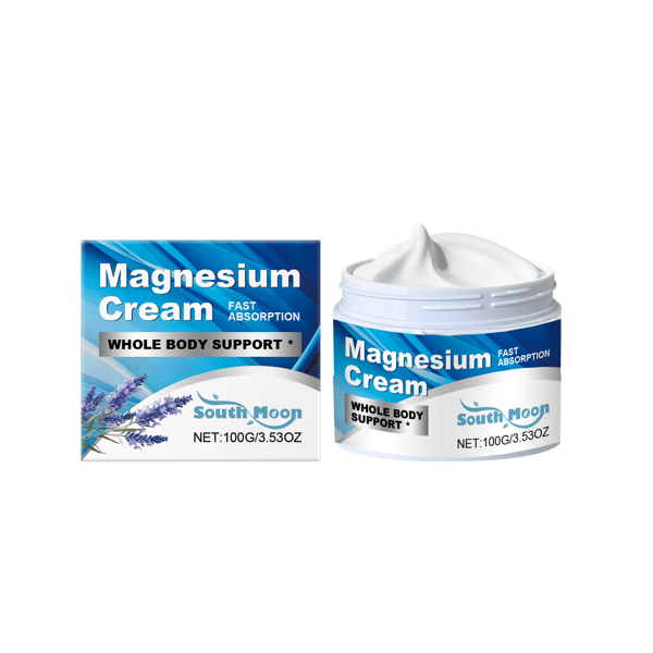Lavendel-infunderet magnesiumcreme for en behagelig, beroligende og afslappende søvn.