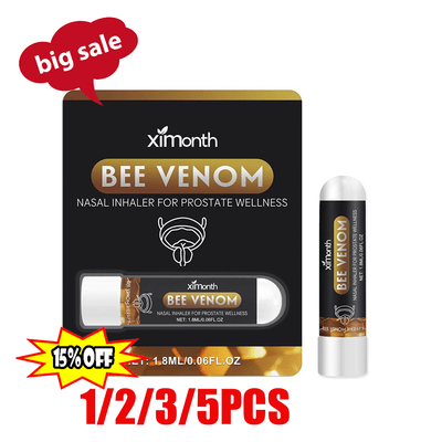 1/3/5x BeeBoom Næseinhalator til prostata-velvære Næseinhalator-stift black A