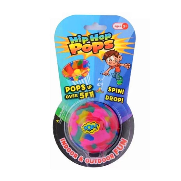 2 st Nya Fidget Leksaker Hip Hop Gummi Flipoppa Studsande Skål Studs Spinner Skål Snurra Topp