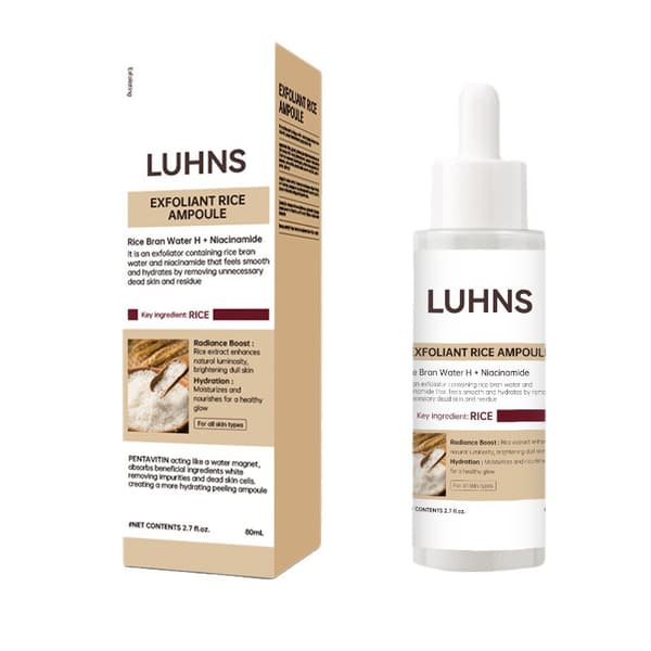 Eksfolierende essens med svart ris for sensitiv hud - 10 ml x 10 ampuller