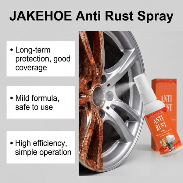 Rustforebyggende spray, husholdningsrengøring, pletfjerning, fjernelse af overfladerust, polering og efterbehandling, multifunktionel rustfjerner