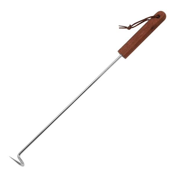 GINTBN BBQ Matflipper, Pigtail Matflipper med Trähandtag one-colourA L