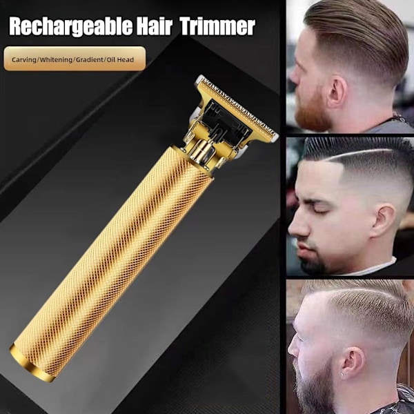 Hårtrimmer Barberare Hårklippare Uppladdningsbar Hårklippare Sladdlös M J 1set
