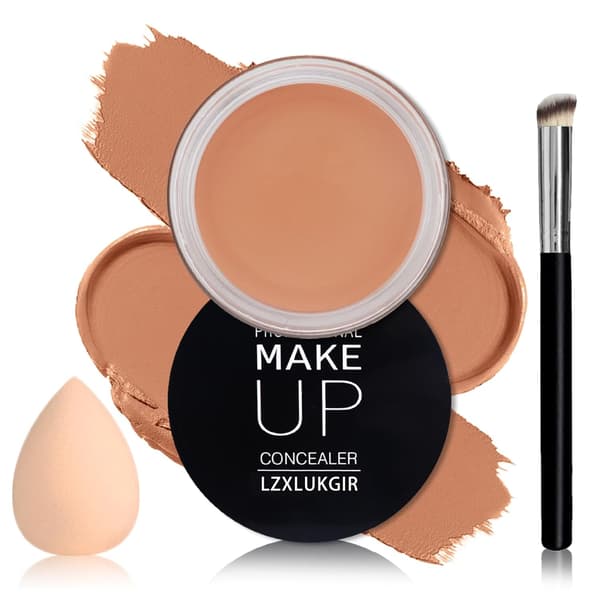 Mörka ringar under ögonen Concealer, Under Eye Brightener Concealer för mörka ringar, Full täckning Concealer Makeup för mogen hud, Vattentät Corrector d