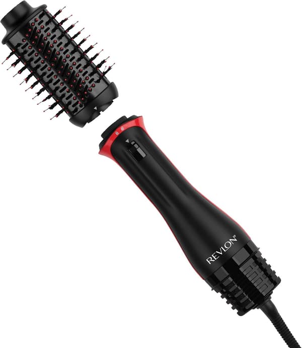 REVLON One-Step Volumiser Plus Varmluftsbørste, Sort, Rød, 30 x 16 x 11 cm