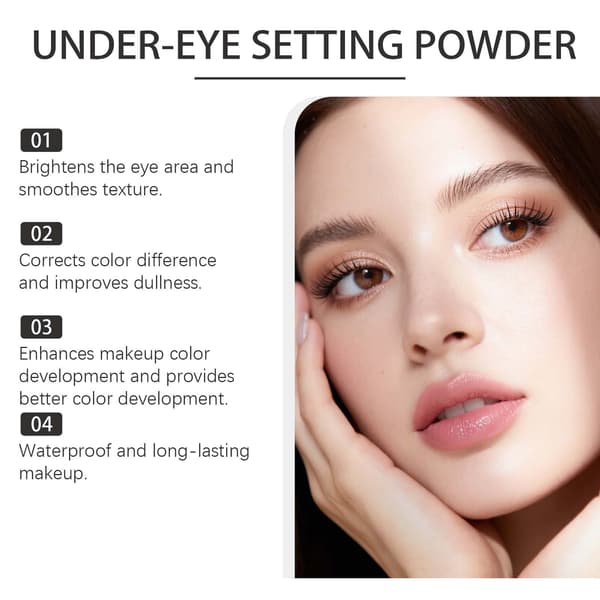 Letvægts, soft-focus, poreminimerende, langtidsholdbart øjenmakeup-pudder, der blander sig problemfrit med din basismakeup.