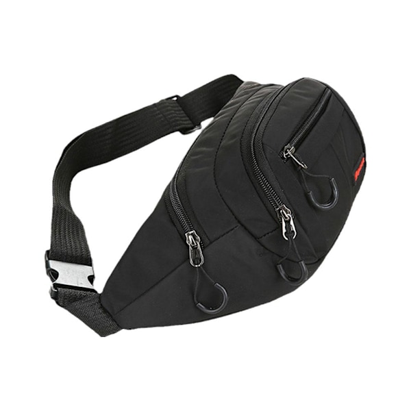Unisex Bältesväska Mode Vattentät Bältesväska Koreansk Crossbody Bältesväska Dam Mode Sport Axelväska Ny Dam Bröstväska black One-size