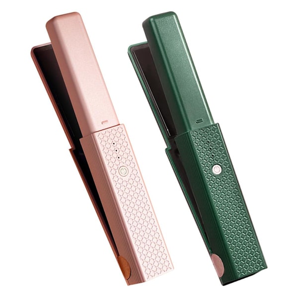 Sladdlös 2-i-1 Plattång Locktång med USB-laddning Bärbar och S1 pink 20*3*3cm
