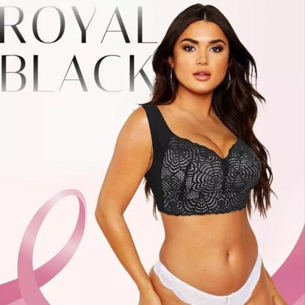 BreastHealth Lymfvitets avgiftning och formning och kraftfullt liv Royal Black 3XL