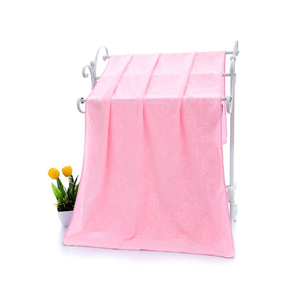 Badhandduk Björnar Präglad Tvättservetter Barn Vuxen Ansikte Hand Stor light pink 1pcs