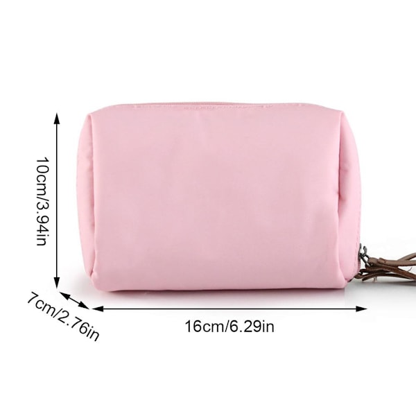 Multifunktionell Portabel Sminkväska Rese Toalettartiklar Väska L1i3  pink 1pcs