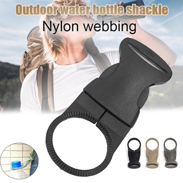 Hängande Spänne Bärbar Vattenflaska Set Mineralvattenflaskhållare För Ryggsäckar Med Utomhus B2m1 black One-size