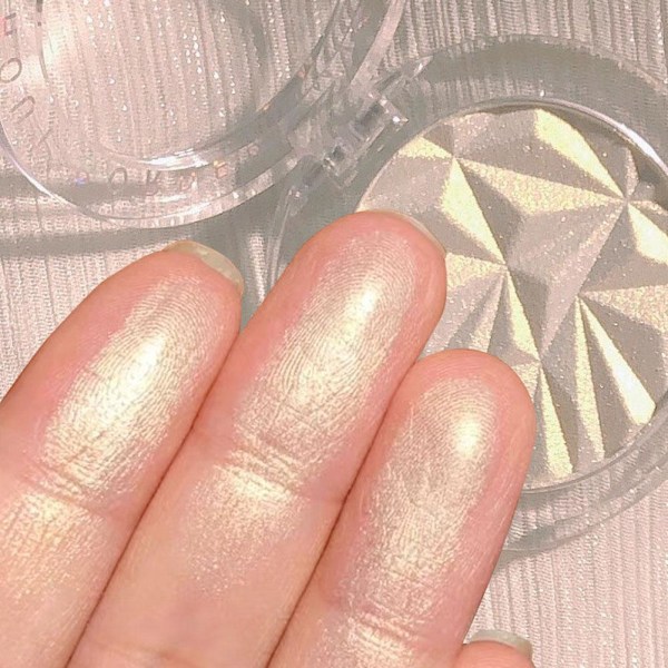 Fairy Diamond Powder Ansikte Skugga Highlight Rouge Pärlglitter Combo  1 # Moonlight Silver one-size
