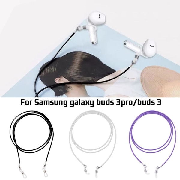 Anti-förlustband för hörlurar - Halsband för att hänga black for Galaxy Buds 3 pro