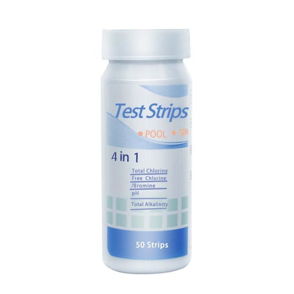 Klor Dip Testremsor Pool Vatten SPA Badtunna PH TestpapperHot~ One bottle 50pcsA 4N1