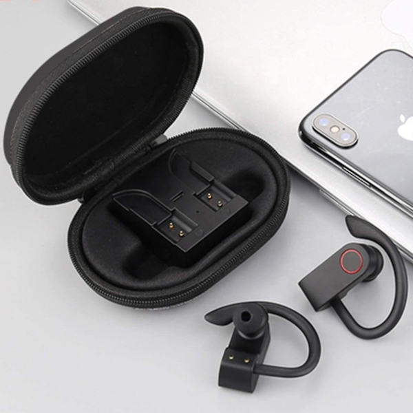 True Wireless Earbuds Bluetooth 5.0 -kuulokkeet, Sport In-Ear TWS stereominikuulokkeet mikrofonilla HiFi Bass IPX7 vedenpitävä, One Step Instant Pair