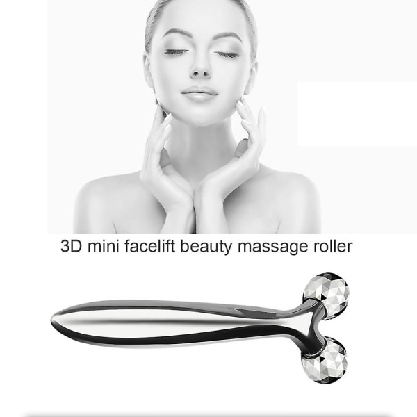 3D-massage Ansiktslyft Y-form Roller 360 Rotera Instrument Skönhetsverktyg Skrynkborttagningsmedel Kvinnor Ansiktsbantningsverktyg Dropship Sxc4 Hk red