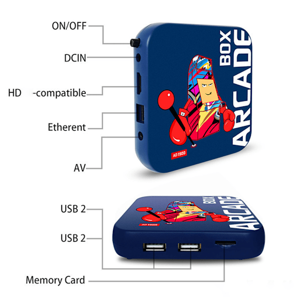 Plug And Play Hd Retro Videospillkonsoll Emulator Konsoll Arcade Box Rabatt