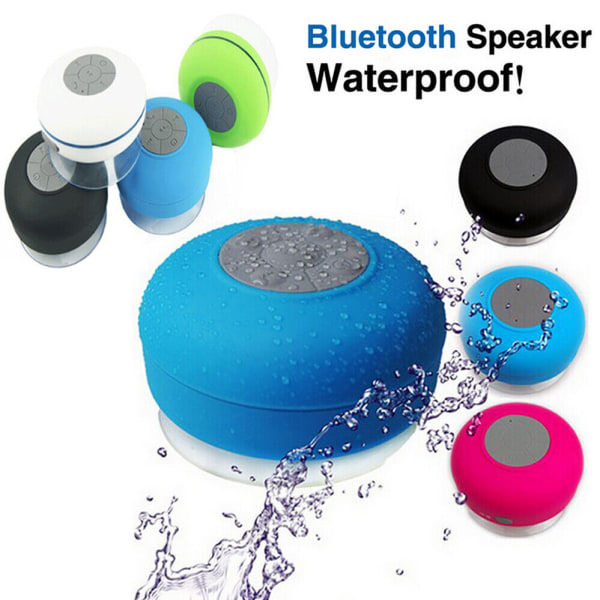 Bluetooth LED Vandtæt højttaler Trådløs bruser Musik Stereo Håndfri Bærbar Grøn green