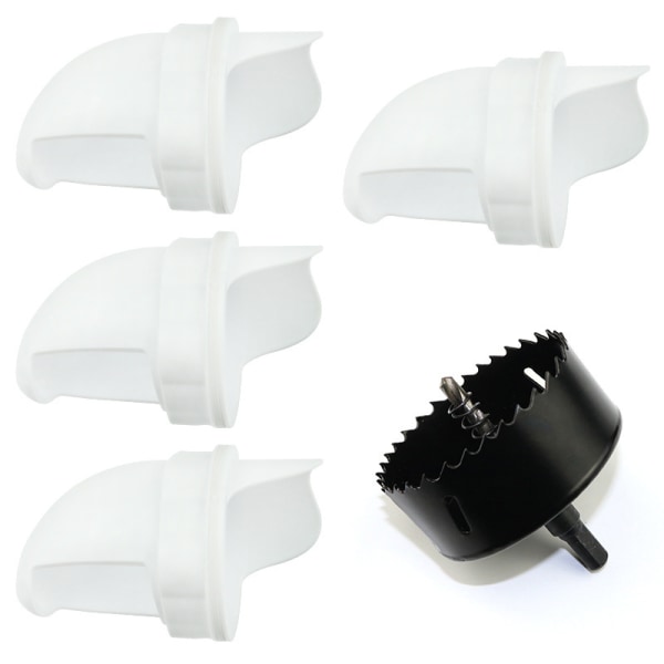 Set med 5 automatiska kycklingankmatare regntät kycklingmatare DIY Gravity Poultry utfodringshink