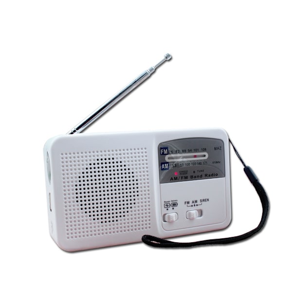 Bärbar nödradio Vit Hög kvalitet