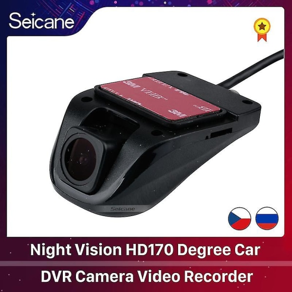 Night Vision Hd170 Degree Bil Dvr Kamera Videoinspelare för bil Gps Stereo Huvudenhet Radiospelare 16G
