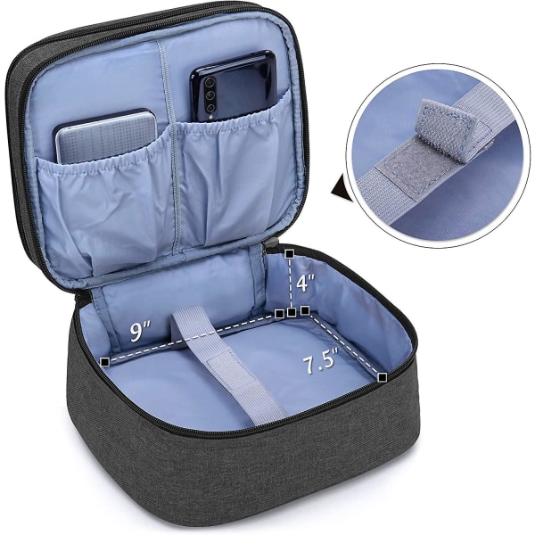 Luxja bärväska för DR.J miniprojektor, bärbart case för miniprojektor och tillbehör (passar de flesta stora miniprojektorer), svart