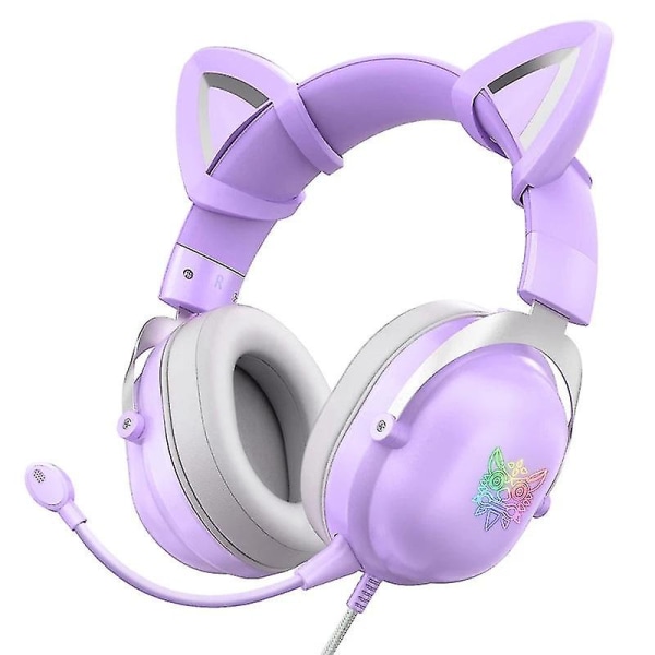 X11 Lovely Ear Gaming-hodetelefoner med mikrofon og støyreduserende hodetelefoner