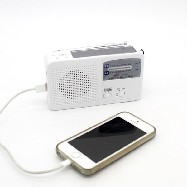 Bärbar nödradio Vit Hög kvalitet