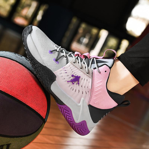 Naisten koripallokengät Muotilenkkarit Hengittävät urheilukengät 816 Purple 36