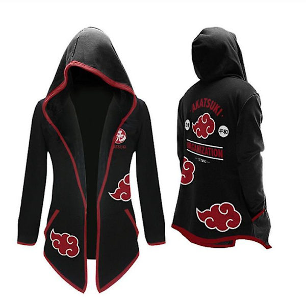 World Of Warcraft Demon Slayer Akatsuki Hokage Assassin Windbreaker Lang frakk Pluss Velvet Tenåringsspill Perifere klær As shown XLWorld of Warcraft