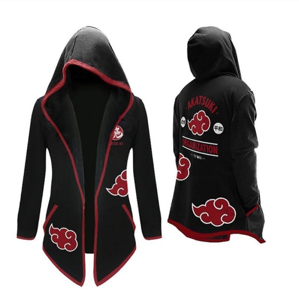 World Of Warcraft Demon Slayer Akatsuki Hokage Assassin Windbreaker Lang frakk Pluss Velvet Tenåringsspill Perifere klær As shown12 XXXLWorld of Warcraft