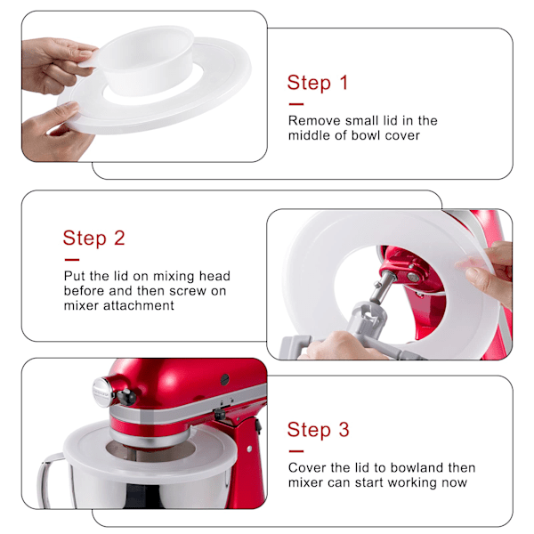2-pack skålmixerlock för KitchenAid 4,5-5 quarts lutande stativblandare skålmixerlock