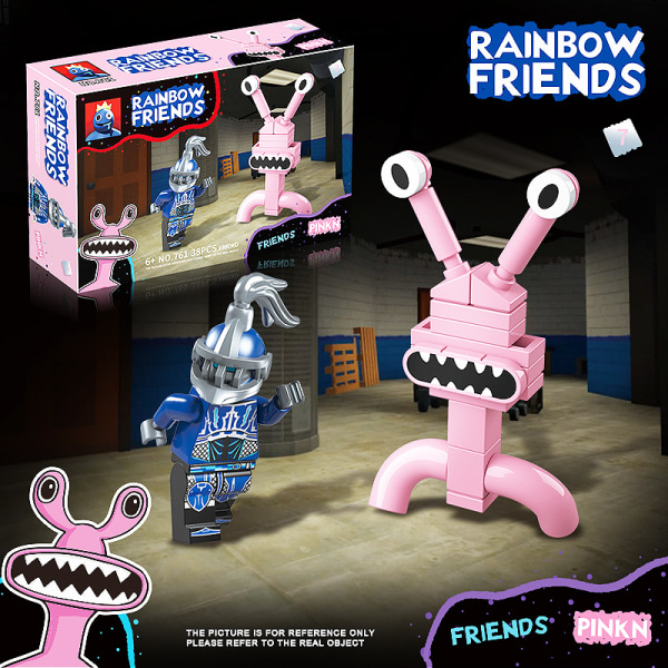 Roblox Rainbow Friends Dörrar Byggstenar Figur Montera modell Tegelleksaker  58cd