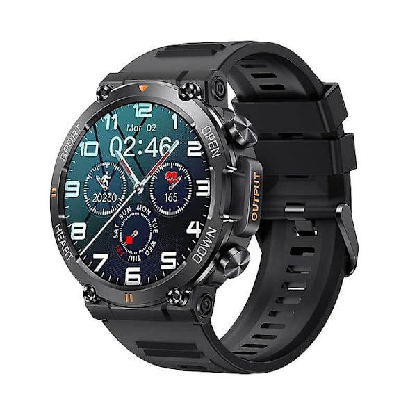 K56pro miesten armeijan watch 1,39 tuuman HD-suuren näytön fitness , musta