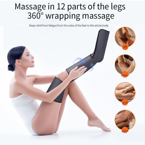 Hela Ben Vadfot Massager Luftkompressionsstövlar Cirkulation & Avslappning