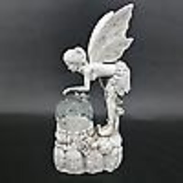 Fairy Angel Statue med solcelledrevet LED-lys Vandtæt udendørs haveindretning