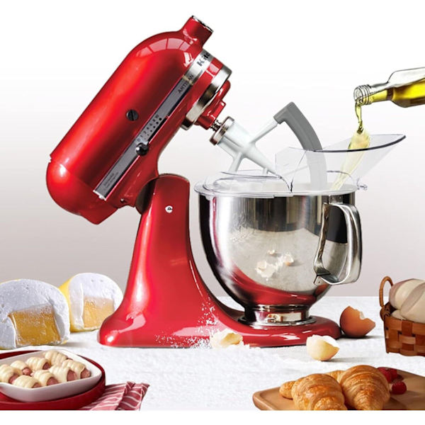 Helle- og fleksibel kantvisp for KitchenAid 4,5 og 5 liters vippehodemixere i rustfritt stål