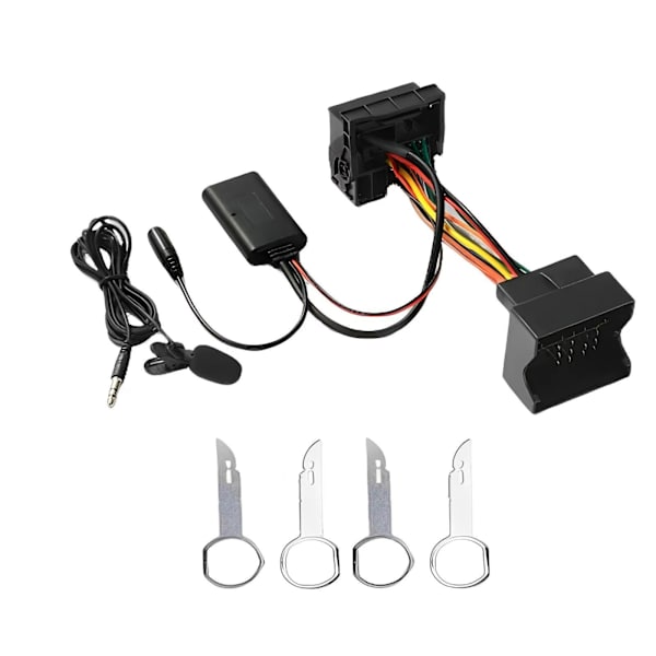 Bluetooth-sett for bil, Bluetooth 5.0 trådløs o-adapter Aux-in-kabel for Focus Mondeo