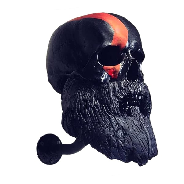 Motorcycle Skull Helmet Holder Rack, Removable Resin Crafts Motorcycle Bike Accessories Helmet Storage Rack Wall Mount Hat Rack