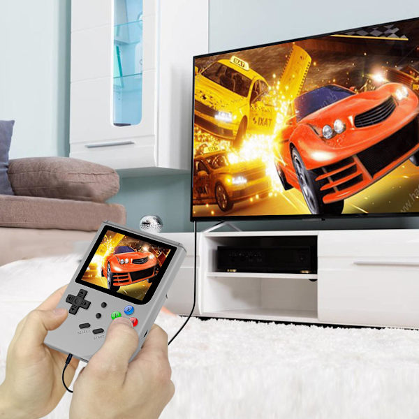2019 Portable New Rg 300 Video Games Consola 3000 Retro Games Ps1/cps1/fc Retro Game 300 Gratis 32g Tf Card Tony System Handhe grey