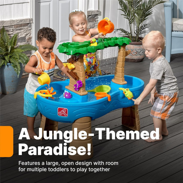 Dobbeltlags utendørs barnevannssansebord, utendørs vannlek og sandlekesett