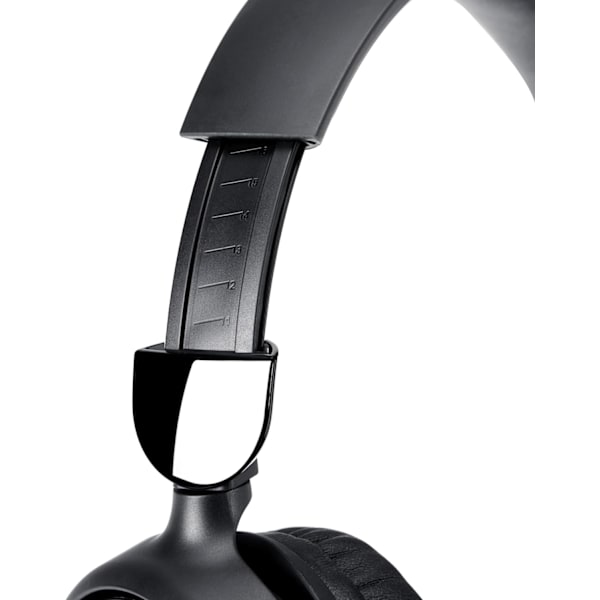 Svarta trådlösa Bluetooth On Ear-hörlurar med mikrofon, hopfällbara