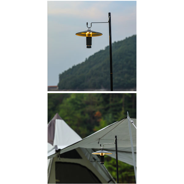 Uppladdningsbar Mini LED Campinglampa Vandring Fiske Jakt inklusive Stativ
