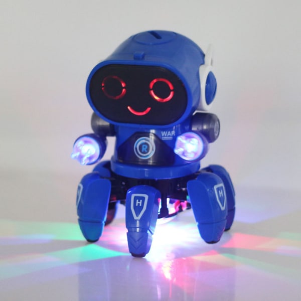 Älykäs sähköinen kuusileukainen tanssiva kävelymusikaali baby ja lasten robottilelu
