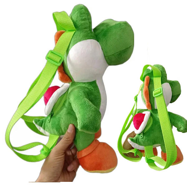 Mario Bros Yoshi Stor Ryggsäck Plysch, Flerfärgad