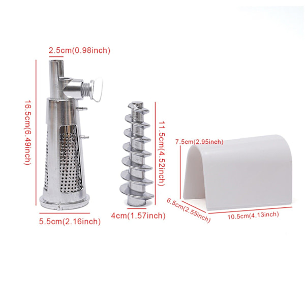 Lihamyllyn lisävarusteet, Kitchen Aid -yleiskoneen lisävarusteet, tomaattimehunpuristin, kierreakselin suodatinholkki, sekoittimen tulppa, 5# lihamyllyyn