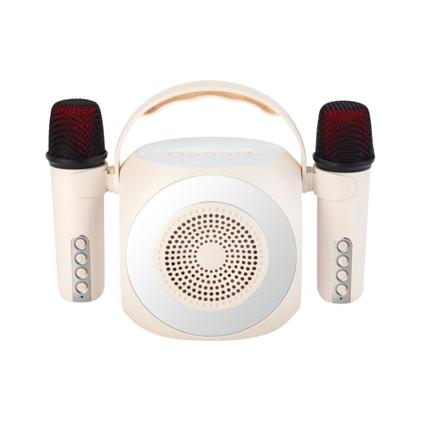Bluetooth Audio Mikrofon Integreret mikrofon Trådløs bærbar højtaler til udendørs hjemmet til børn White