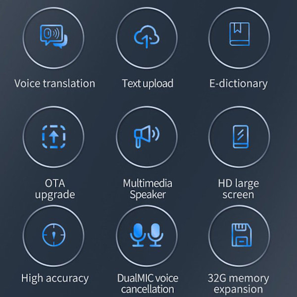 Smart Scan Translation Penna Text Reading Pen 112 språköversättare Enhet Ny black